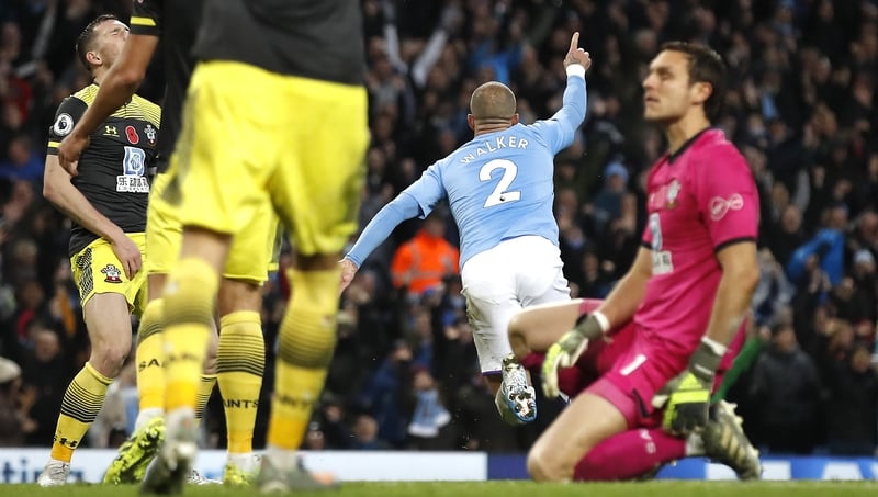 Kyle Walker scored in the 86th minute