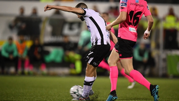 Michael Duffy scores against Rovers to win the league