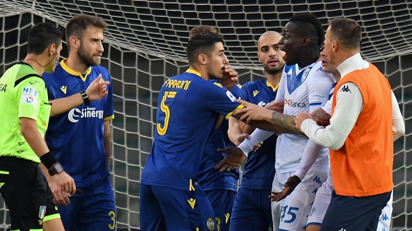 Mario Balotelli threatened to walk off the pitch after being racially abused by Verona fans earlier this month.