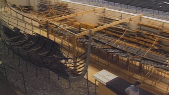 Remains of an eleventh century Viking longship, Viking Ship Museum, Roskilde (1989)