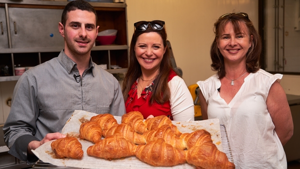 Guillaume with Catherine and Una at Lasserre bakery