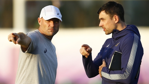 Jacques Nienaber (left) is the new head coach of the Springboks