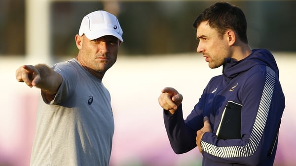Jacques Nienaber (left) is the new head coach of the Springboks