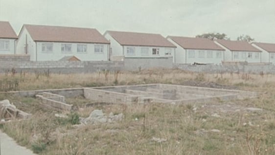 Section of unfinished Lohunda housing estate, Clonsilla, County Dublin (1984)