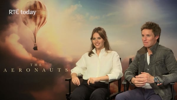 The Aeronauts stars Felicity Jones and Eddie Redmayne talk to