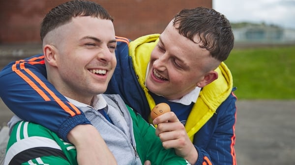 L-R Alex Murphy as Conor and Chris Walley as Jock in The Young Offenders