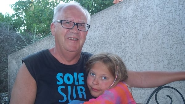 Ana Kriégel alongside her father Patric in Beaucaire, France in 2012