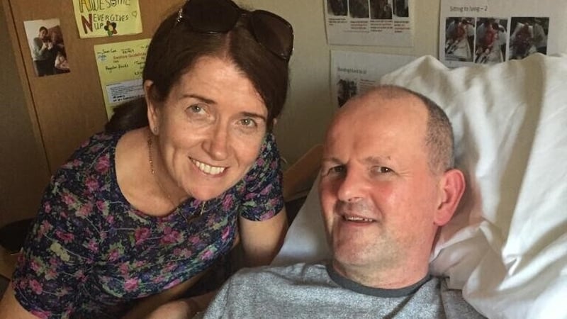 Seán Cox pictured with his wife Martina