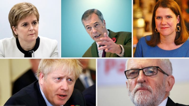 Nicola Sturgeon, Nigel Farage, Jo Swinson, Boris Johnson and Jeremy Corbyn all hope to win big in the upcoming election