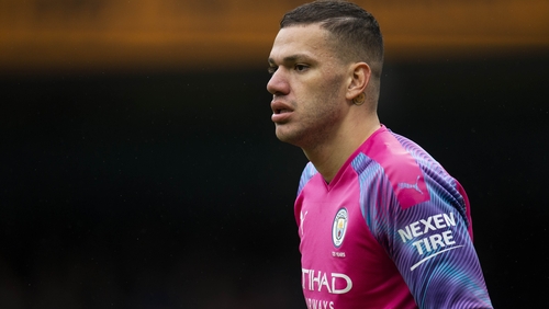 Ederson departed at half-time as a precautionary measure