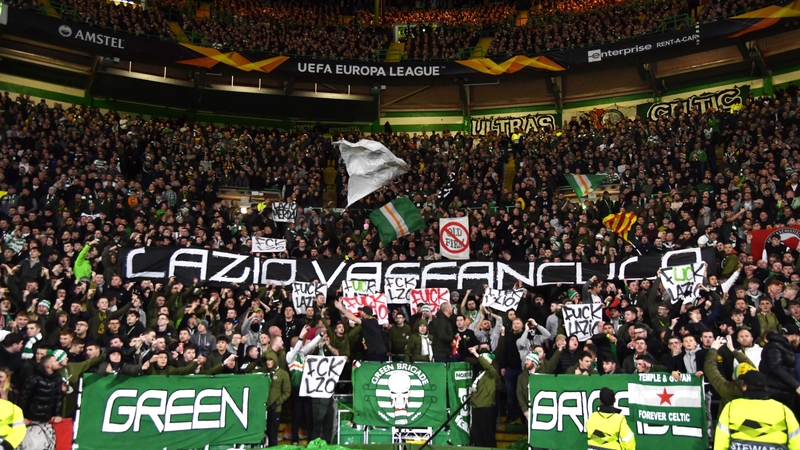 There was tension between supporters last month in Glasgow