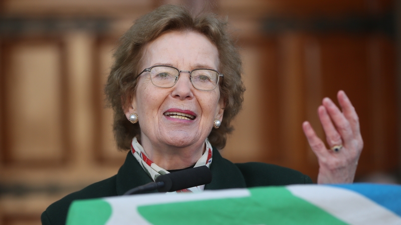 Mary Robinson was speaking after receiving the Tipperary International Peace Award