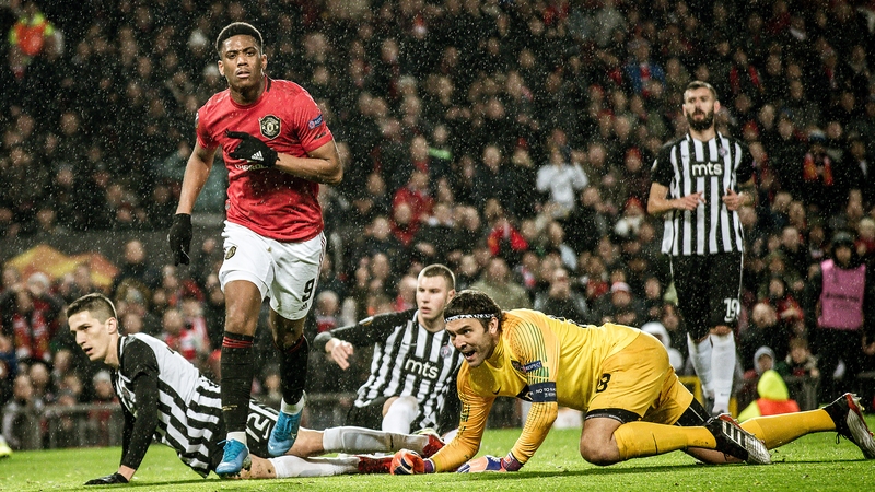 Man United easily dispatched Partizan Belgrade in Old Trafford