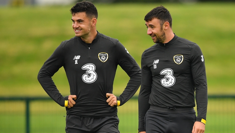 John Egan (L) and Enda Stevens