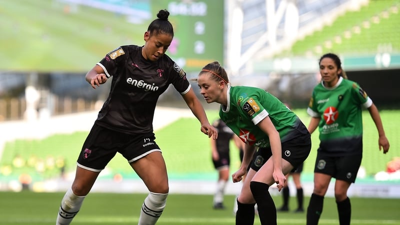 Rianna Jarrett in action during the FAI Cup final