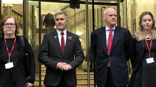 Dr Richard Freeman (second left) didn't attend the hearing on Thursday due to 'an adverse reaction' to Tuesday's proceedings