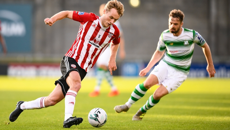 Greg Sloggett scored one of the goals of the season - against Dundalk - in the second round of the FAI Cup