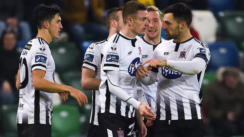 Daniel Kelly celebrates his equaliser at Windsor Park
