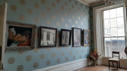 The exhibition includes 40 paintings