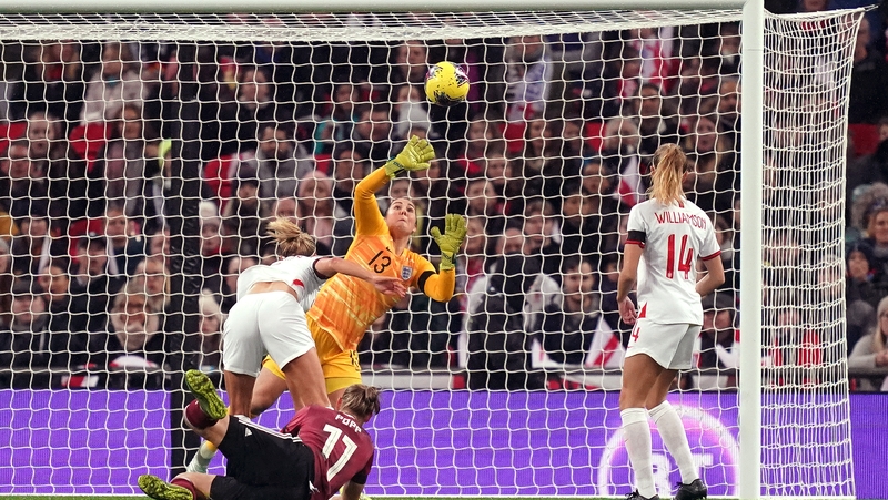 Germany's Alexandra Popp headed the visitors into an early lead at the home of English football