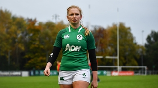 Kathryn Dane looks dejected following the defeat to Wales
