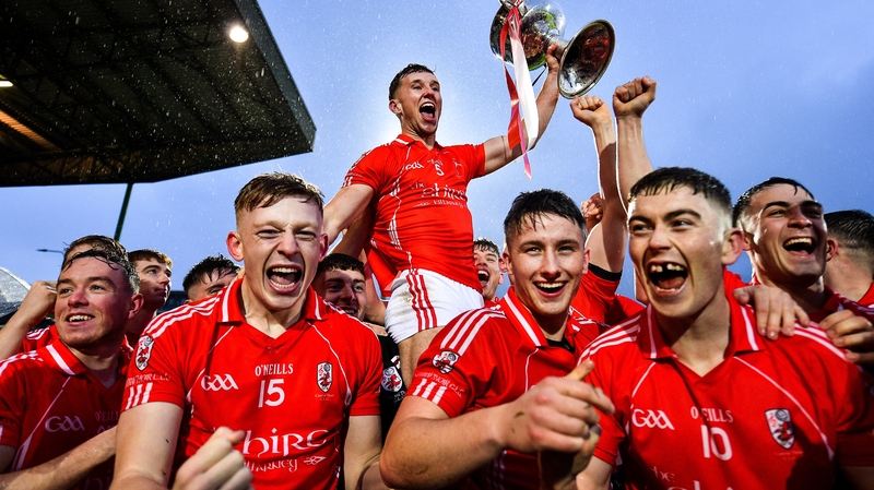 East Kerry captain Dan O'Donoghue and his team-mates