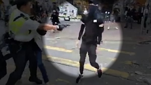 The shooting of the protester was shown live on Facebook