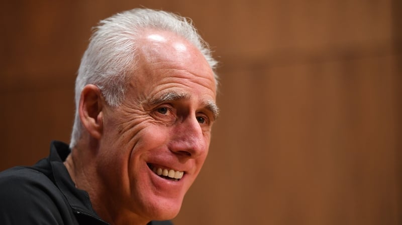 Mick McCarthy speaking in Dublin this afternoon