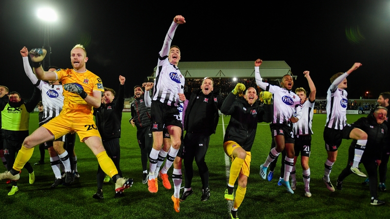 Dundalk players celebrate