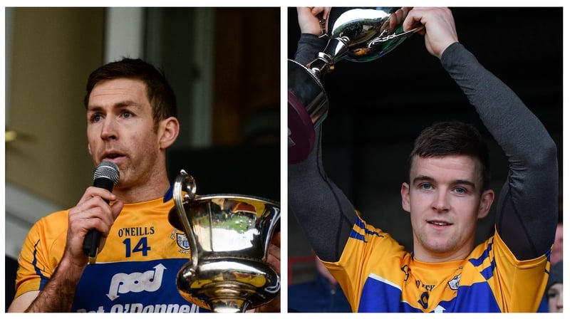 Gary Brennan and Tony Kelly celebrate their successes earlier this year