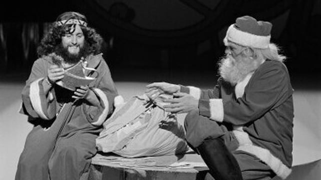 A comedy sketch from The Niall Tóibín Christmas Show in 1974