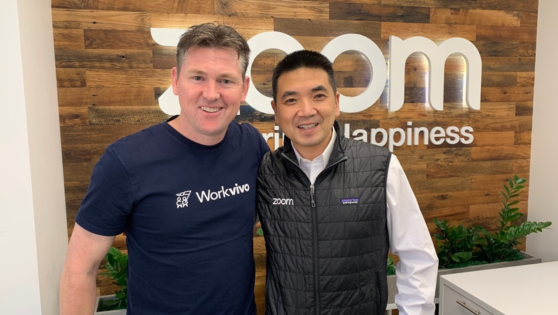 Workvivo's John Goulding and Zoom's Eric Yuan