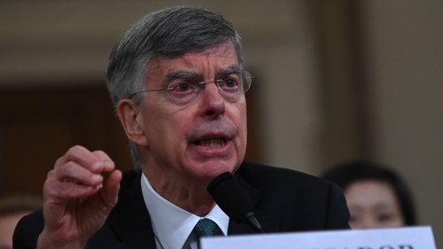 William Taylor testifies before the House Intelligence Committee on Capitol Hill