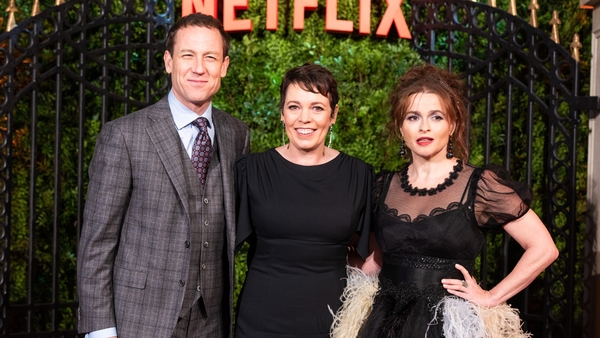 Tobias Menzies, Olivia Colman and Helena Bonham Carter