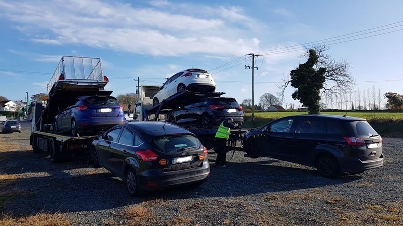 The items seized included six vehicles (Pics: An Garda Síochána)