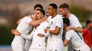 Zach Elbouzedi celebrates his goal