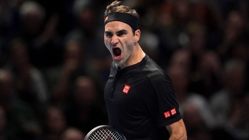 Roger Federer faced just a single break point on his serve in a comprehensive win