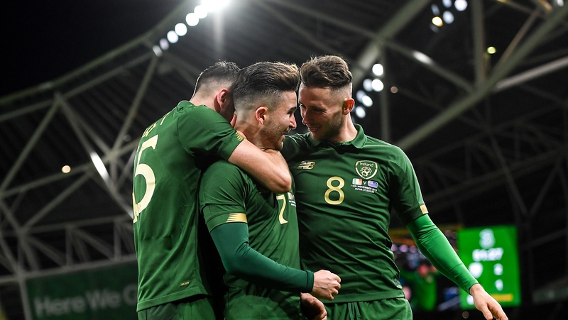 Sean Maguire scored his first goal for Ireland against New Zealand