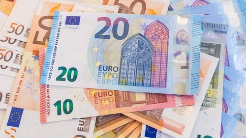 The euro was 0.5% lower against the dollar at $1.0618 today
