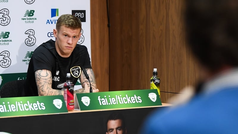 James McClean met the press earlier in the week