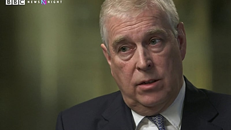 Prince Andrew said that he let down the British royal family (Pic: BBC Newsnight)