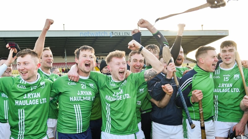 St Mullins players celebrate a landmark semi-final victory