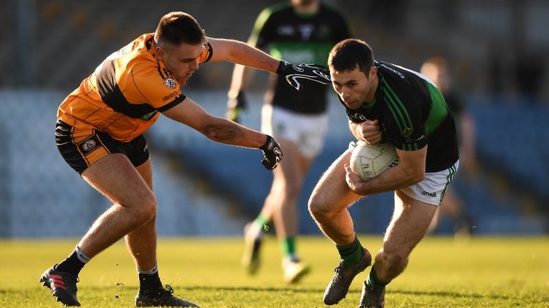 Brian Murphy of Nemo Rangers in action against Austin Stacks' Colin Griffin