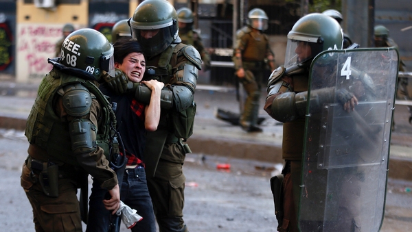 Amnesty said Chilean security forces used unnecessary and excessive force
