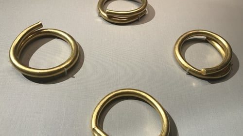 The rings were found during drainage works in east Donegal