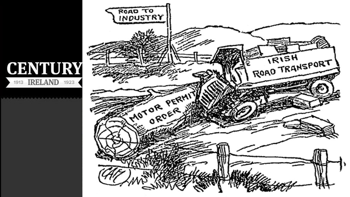 Century Ireland Issue 166 - Motor Permit Cartoon, Sunday Independent 30 November 1919