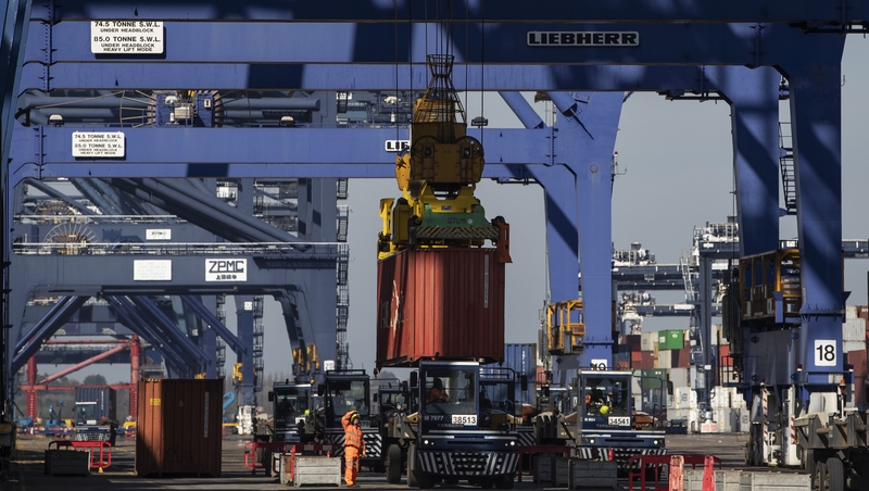 The ship was bound for Felixstowe