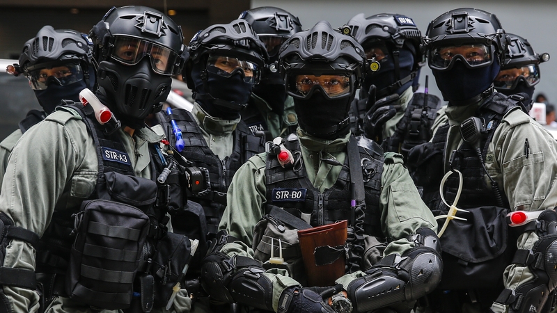 Senators also approved a measure that would ban the sale of munitions to Hong Kong security forces