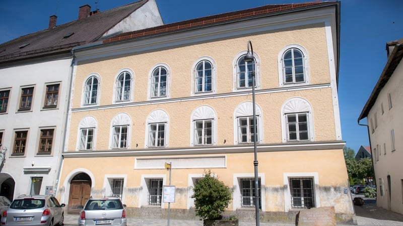 The house where Adolf Hitler was born in the Austrian town of Braunau am Inn