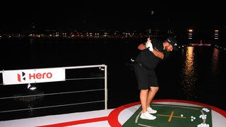 Shane Lowry is in action at the DP World Tour Championship